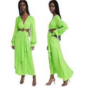 Farm Rio Vibrant Green Dress